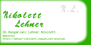 nikolett lehner business card
